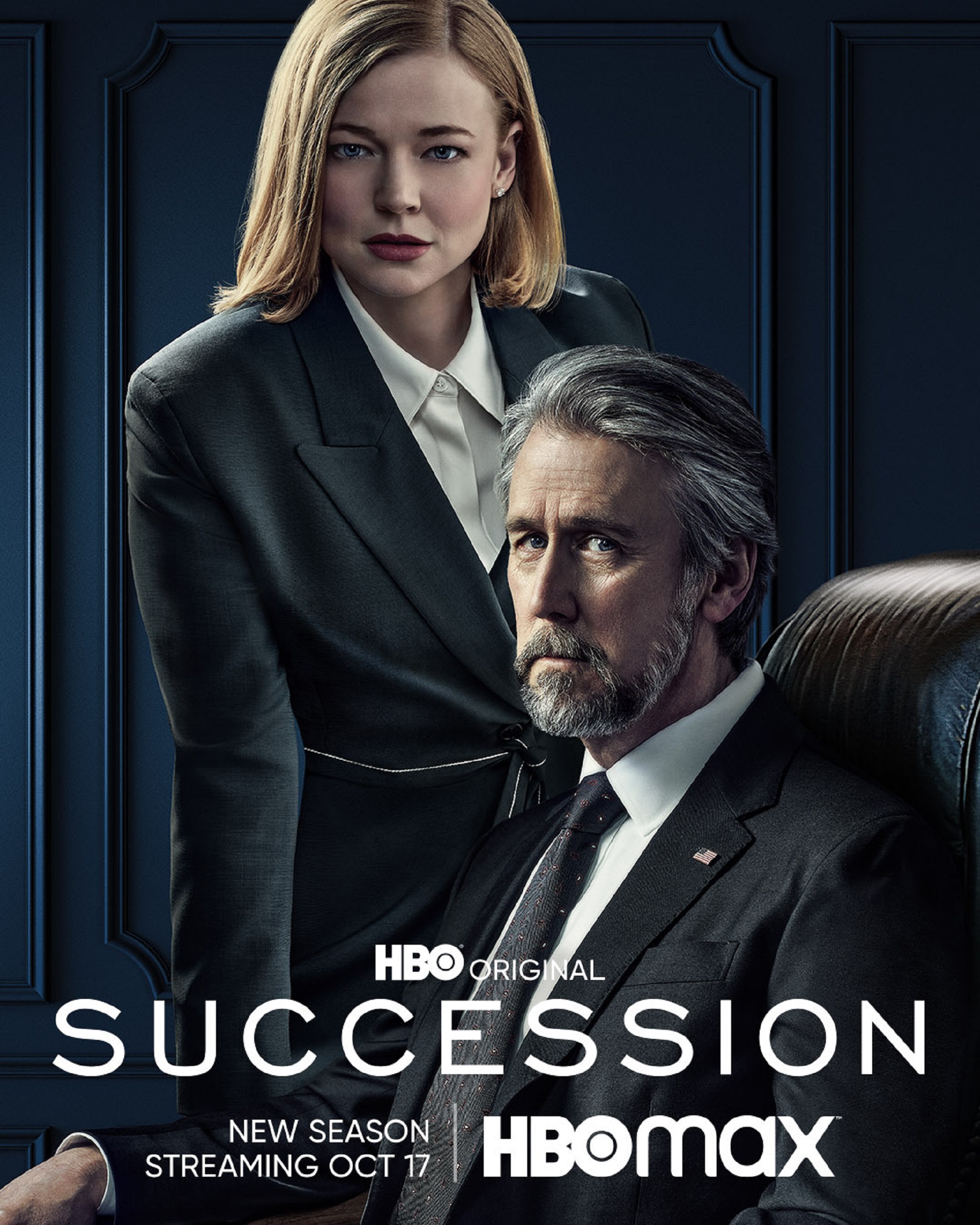 Succession Season 3 Sarah Snook and Alan Ruck as Shiv and Connor Roy