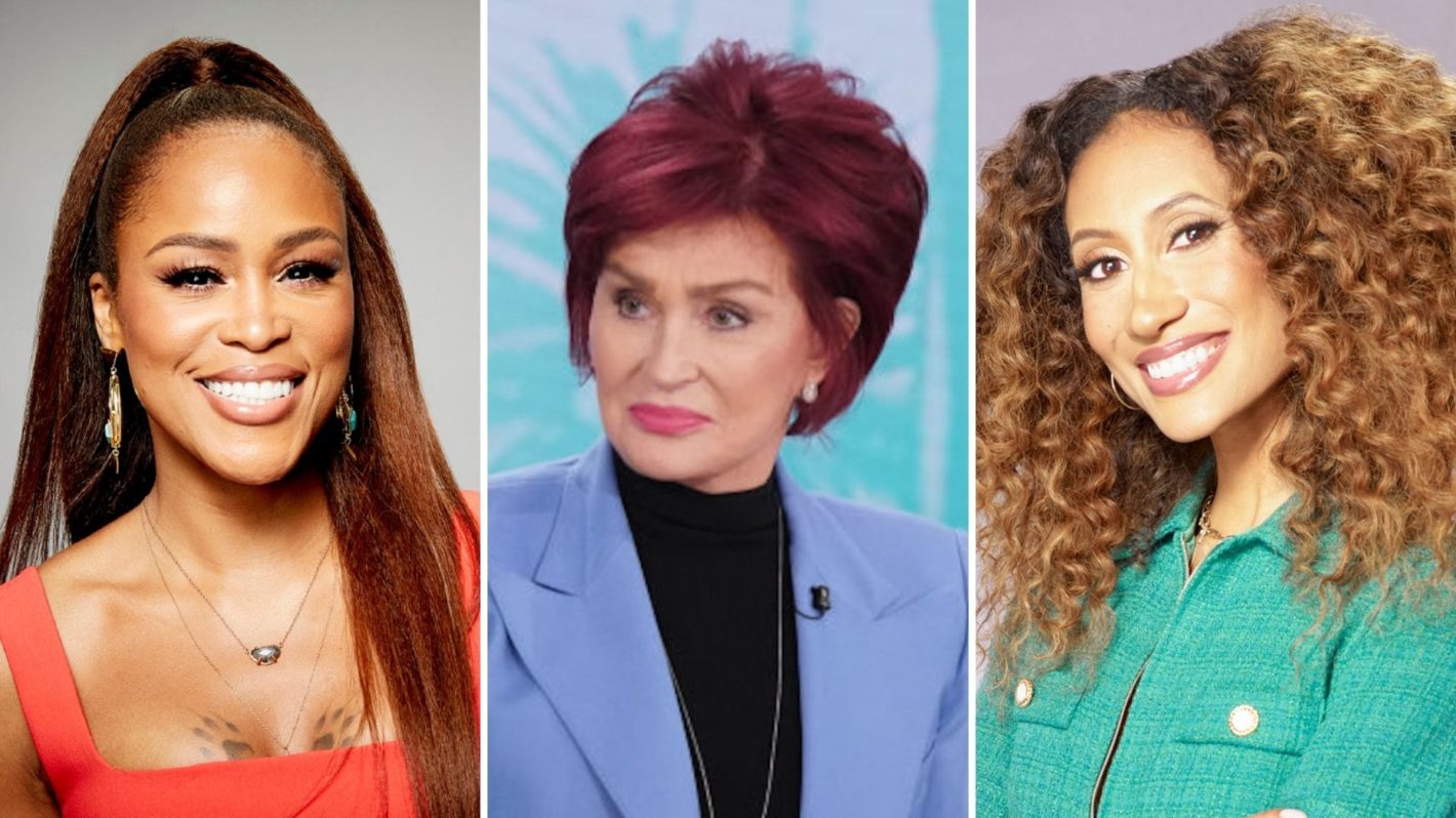 Eve, Sharon Osbourne, and Elaine Welteroth in The Talk