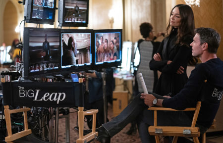 Mallory Jansen as Monica, Scott Foley as Nick in The Big Leap