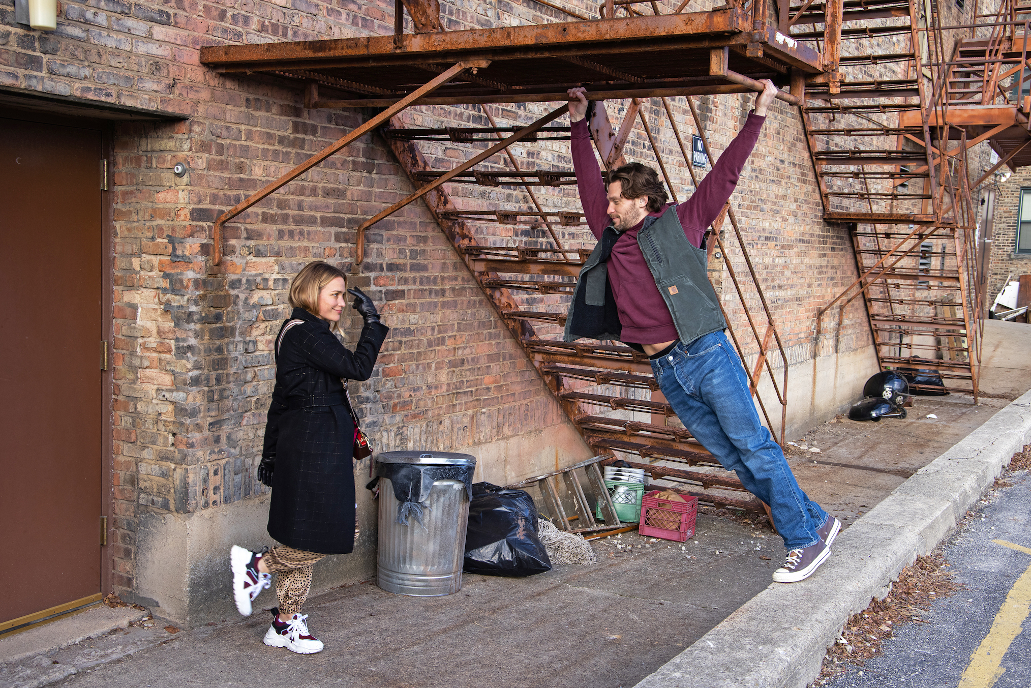 Piper Perabo as Paula, Jon Rudnitsky as Mike in The Big Leap