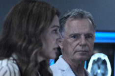 Jane Leeves as Kit, Bruce Greenwood as Bell in The Resident