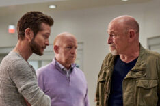 Matt Czuchry as Conrad, Glenn Morshower as Marshall, Corbin Bernsen as Kyle in The Resident