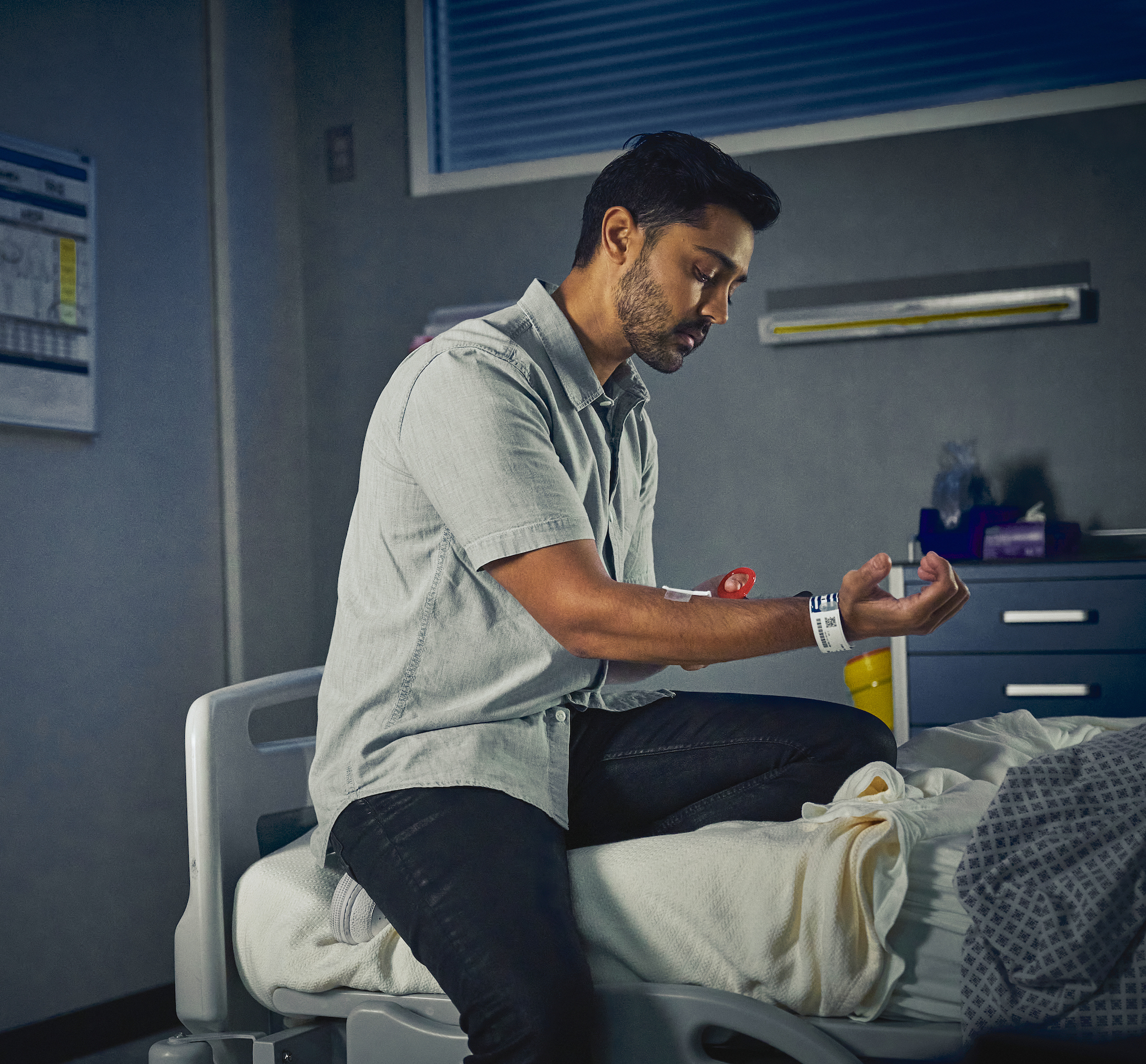 Manish Dayal as Devon in The Resident - 'Long & Winding Road'