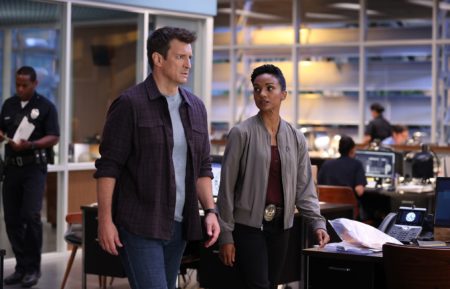 The Rookie Season 4 - Nathan Fillion and Mekia Cox