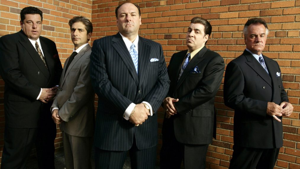 the Sopranos cast Steven R. Schirripa, Michael Imperioli, James Gandolfini, Steven Van Zandt, Tony Sirico