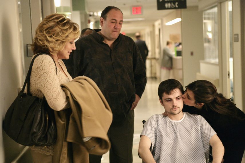 The Sopranos Edie Falco James Gandolfini Robert Iler Jamie-Lynn Sigler