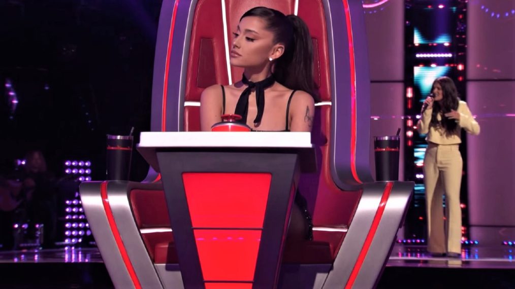 The Voice Season 21 Ariana Grande and Bella DeNapoli