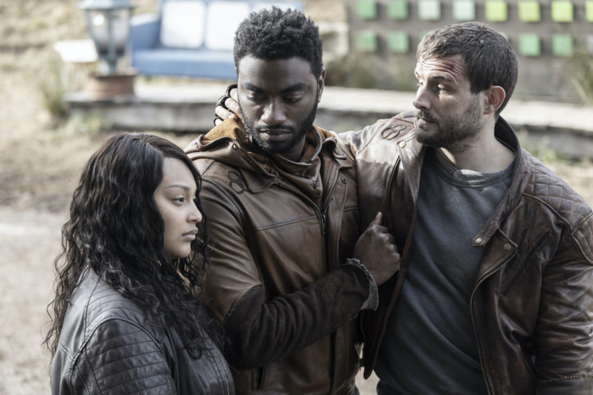 Jelani Alladin as Will, Aliyah Royale as Iris, Nico Tortorella as Felix - The Walking Dead: World Beyond Season 2, Episode 1