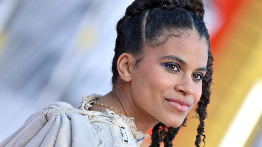 Zazie Beetz attends the Los Angeles premiere of Bullet Train