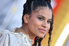 Zazie Beetz attends the Los Angeles premiere of Bullet Train