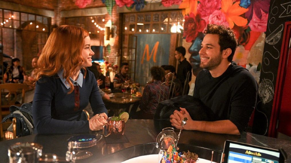 Jane Levy as Zoey Clarke and Skylar Astin as Max in Zoey's Extraordinary Playlist - Season 2