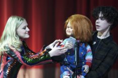 Alyvia Alyn Lind and Zackary Arthur in Chucky
