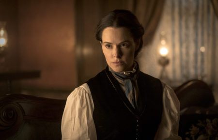 Emily Hampshire as Rebecca Morgan in Chapelwaite - Season 1, Episode 4 - 'Rum, Clay and The Rot'