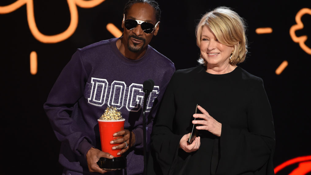 Snoop Dogg and Martha Stewart at the 2017 MTV Movie And TV Awards
