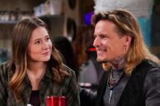 Emma Kenney and Tony Cavalero in The Connors