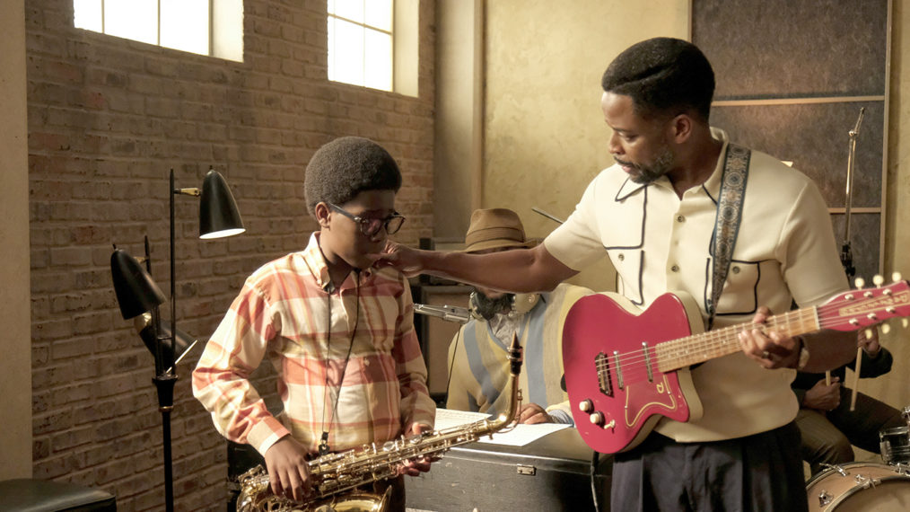 Elisha Williams and Dulé Hill playing music in The Wonder Years