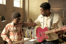 Elisha Williams and Dulé Hill playing music in The Wonder Years