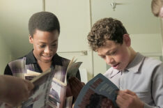 Amari O'Neil and Julian Lerner in The Wonder Years