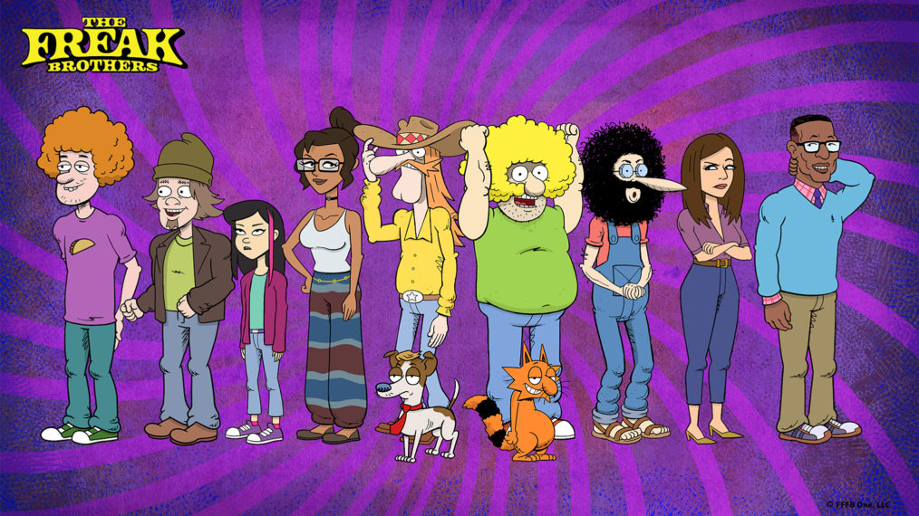 'The Freak Brothers,' Tubi Original Animated Series, Character poster