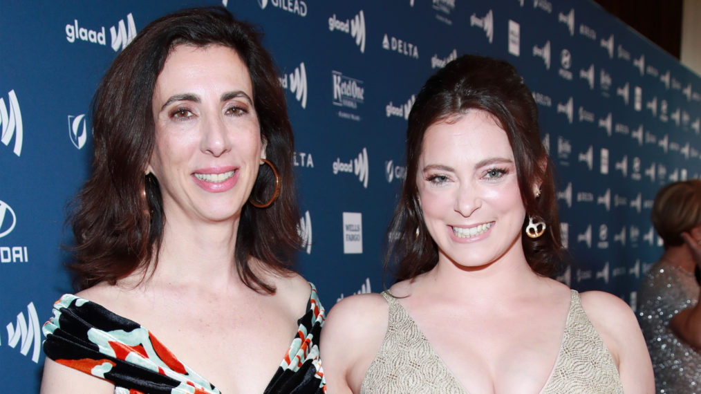 Aline Brosh McKenna and Rachel Bloom attend the 30th Annual GLAAD Media Awards