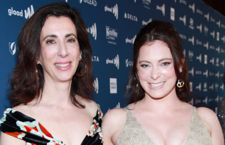 Aline Brosh McKenna and Rachel Bloom attend the 30th Annual GLAAD Media Awards