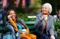 Karen Pittman and Cynthia Nixon on location for And Just Like That