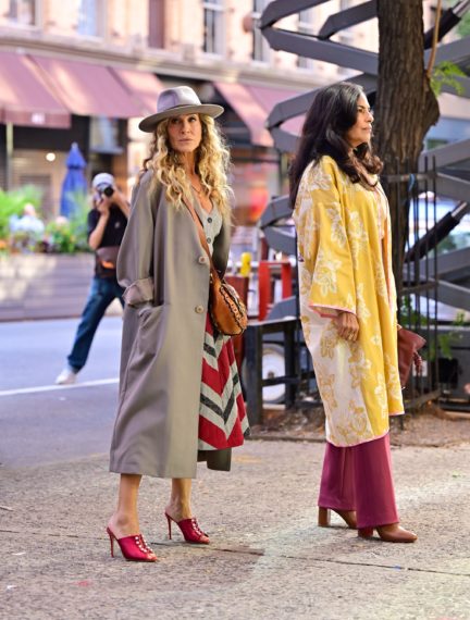 And Just Like That Sarah Jessica Parker and Sarita Choudhury