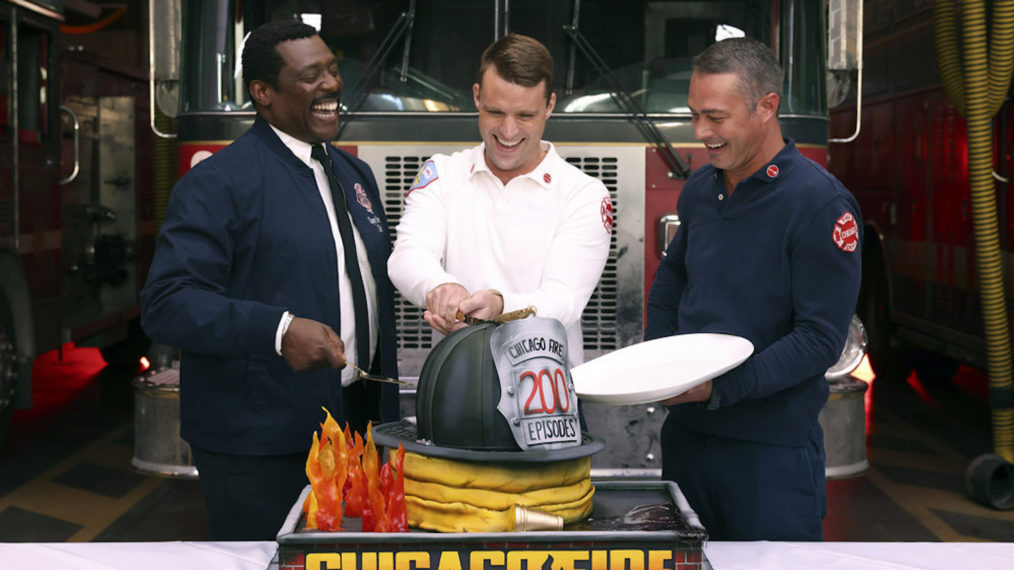 Eamonn Walker, Jesse Spencer, Taylor Kinney of Chicago Fire