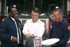 Eamonn Walker, Jesse Spencer, Taylor Kinney of Chicago Fire