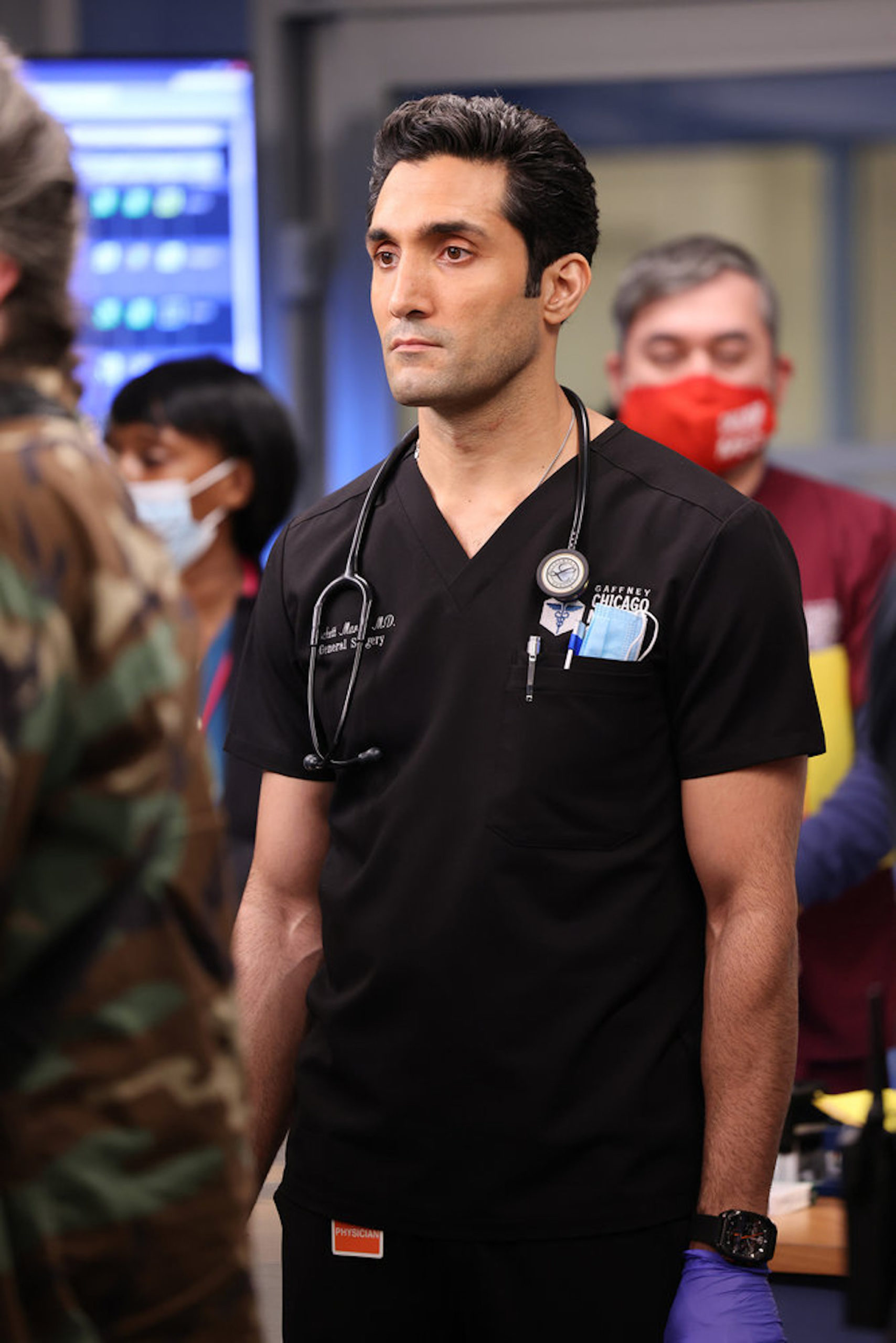 Dominic Rains as Crockett Marcel in Chicago Med