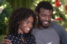 Ashleigh Murray and Luke James in Christmas in Harmony