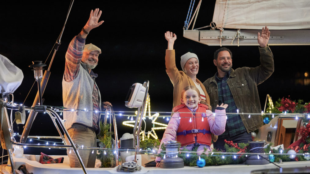 Terry O'Quinn, Katee Sackoff, Patrick Sabongui, Emma Oliver in Christmas Sail