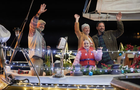 Terry O'Quinn, Katee Sackoff, Patrick Sabongui, Emma Oliver in Christmas Sail