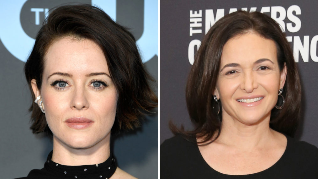 Claire Foy and Sheryl Sandberg