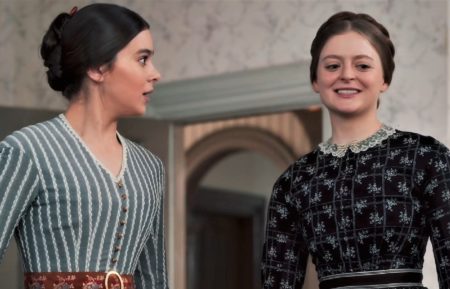 Hailee Steinfeld and Anna Baryshnikov in Dickinson - Season 3