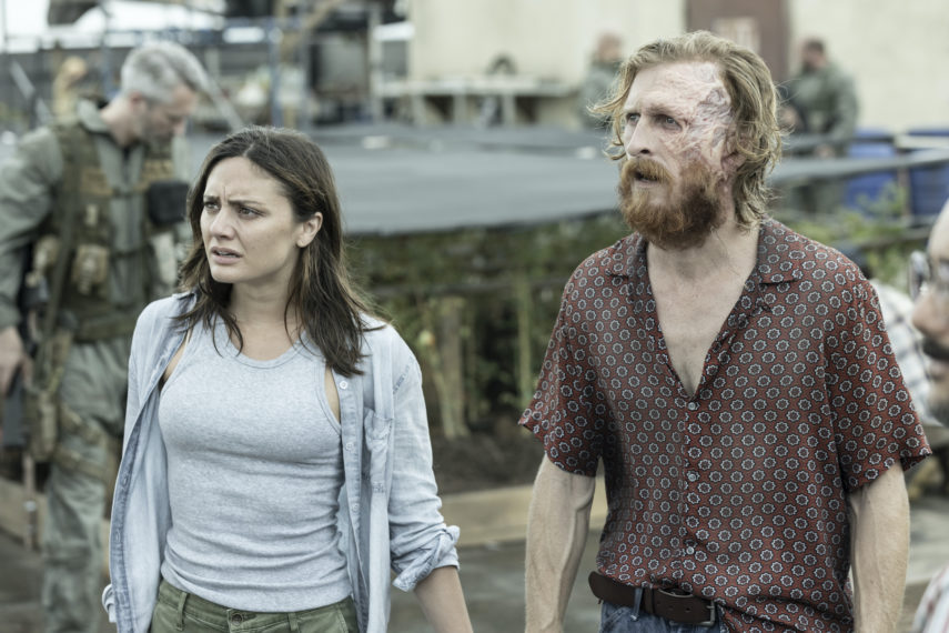 fear the walking dead season 7 episode 5, dwight, austin amelio, sherry, christine evangelista