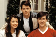 Ferris Bueller's Day Off cast - Mia Sara, Matthew Broderick, Alan Ruck - 1986