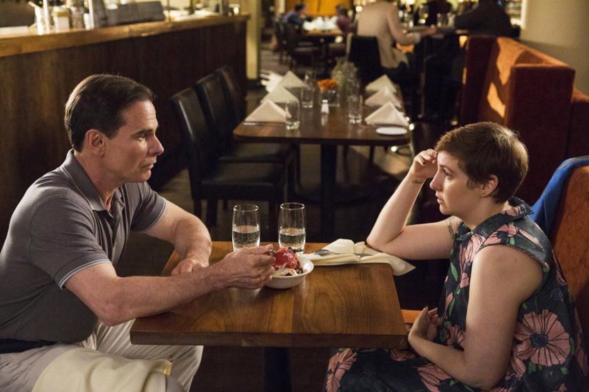 Girls Peter Scolari and Lena Dunham 