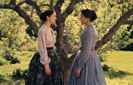 Hailee Steinfeld and Ella Hunt in Dickinson - Season 3