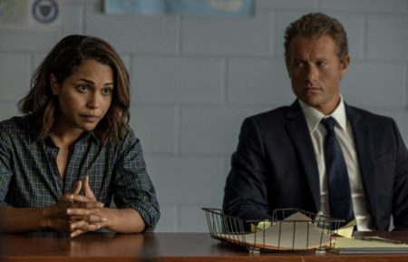 Monica Raymund as Jackie, James Badge Dale as Ray in Hightown