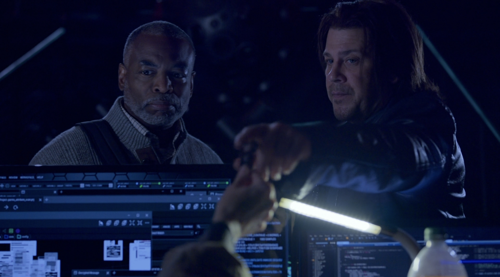 LeVar Burton, Christian Kane in Leverage Redemption