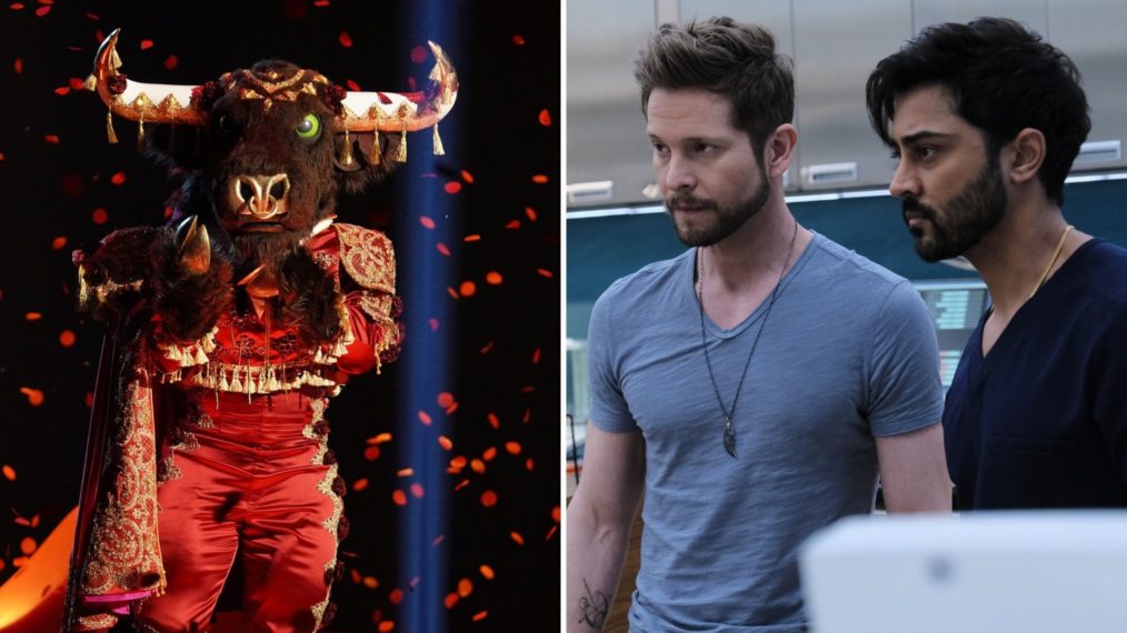 Bull in The Masked Singer, Matt Czuchry and Manish Dayal in The Resident