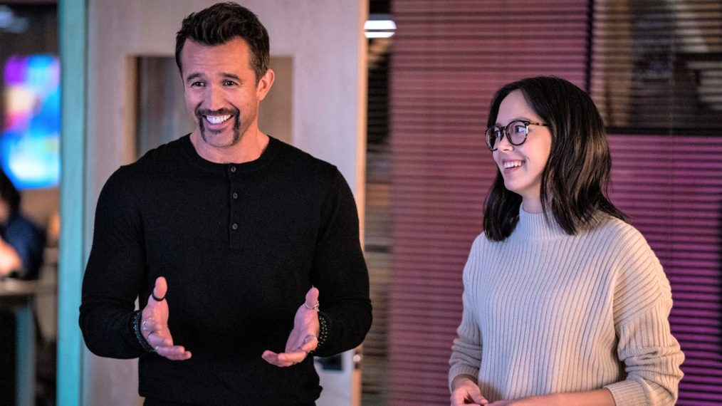 Mythic Quest Season 2 Rob McElhenney and Charlotte Nicdao