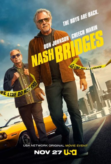 Don Johnson, Cheech Marin in the Nash Bridges Movie