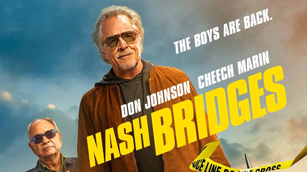 Don Johnson, Cheech Marin in the Nash Bridges Movie
