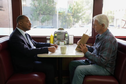 Rocky Carroll as Vance, Mark Harmon as Gibbs in NCIS