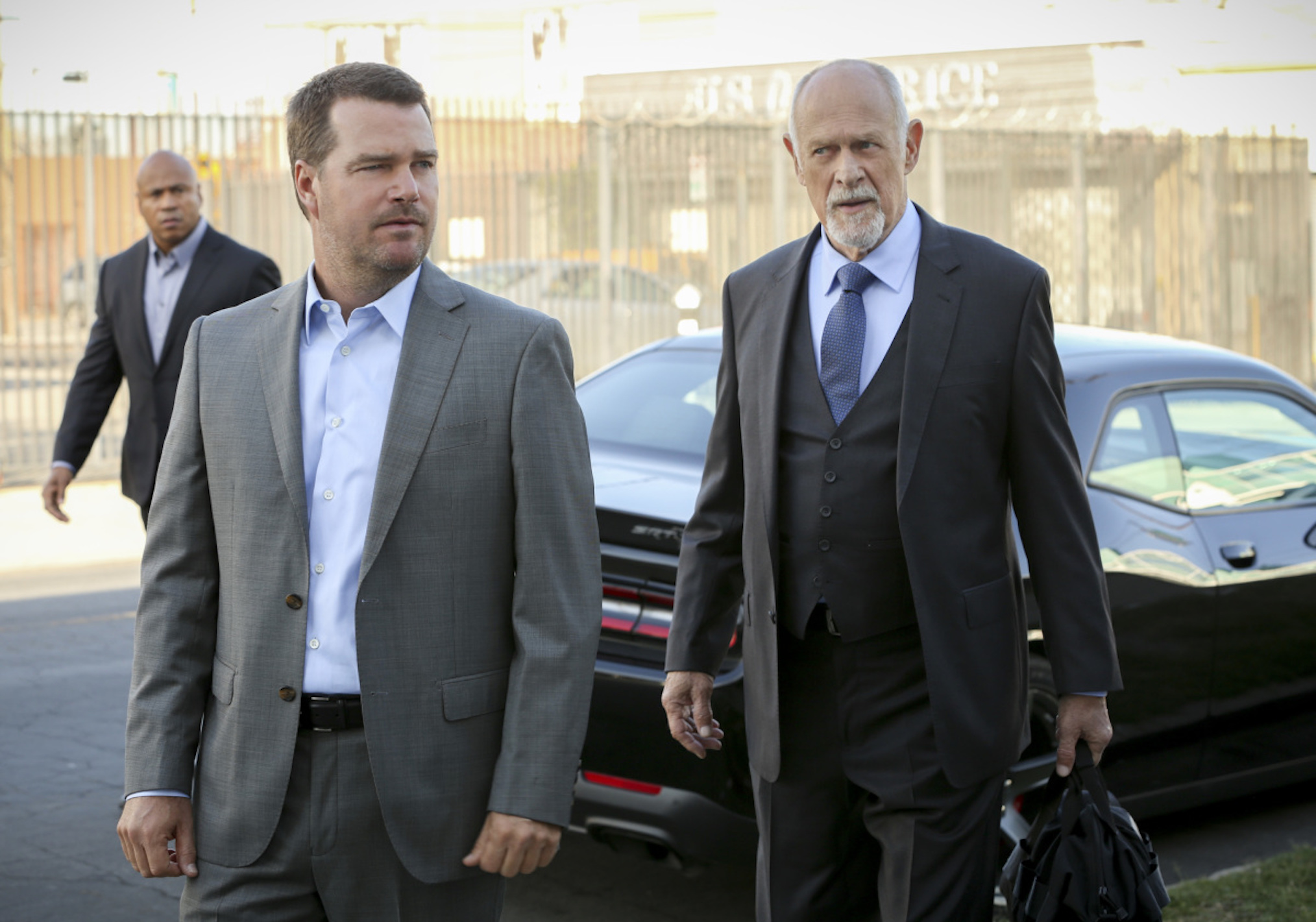 LL Cool J as Sam, Chris O'Donnell as Callen, Gerald McRaney as Kilbride in NCIS Los Angeles