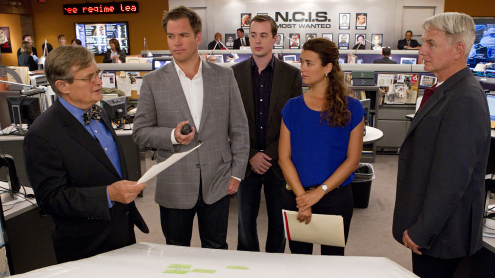 David McCallum, Michael Weatherly, Sean Murray, Cote de Pablo, Mark Harmon in NCIS