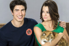 Brandon Routh, Kimberley Sustad in The Nine Lives of Christmas