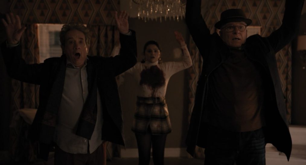 'Only Murders in the Building,' Season 1 Finale, Martin Short as Oliver, Selena Gomez as Mabel, Steve Martin as Charles